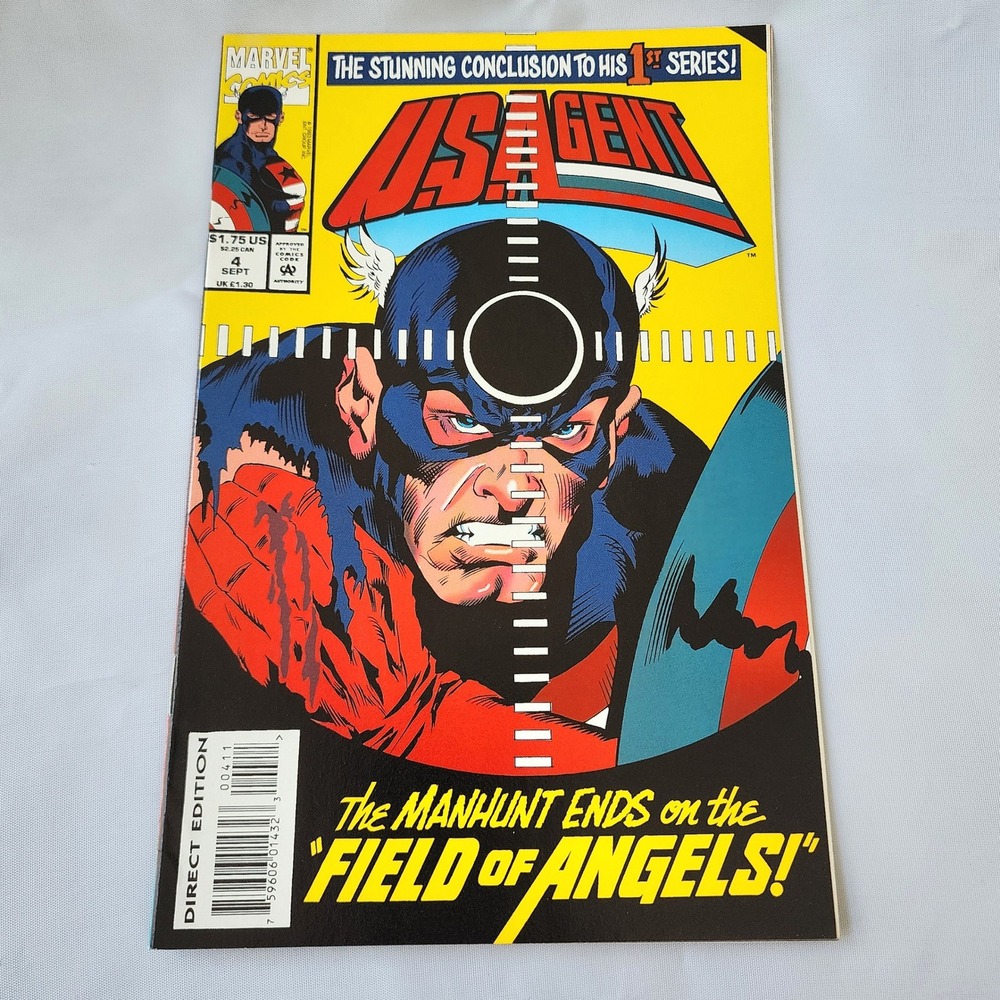 Marvel US Agent Comic Book Issue #4 Direct Edition Manhunt Ends Field Angels